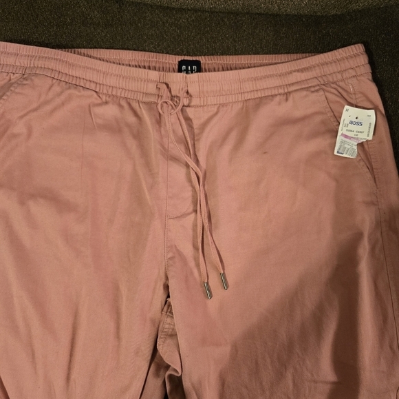 Gap Jogger Pants Women Blush XXL Elastic Waistband Pockets Tassles Athletic New - Picture 6 of 13